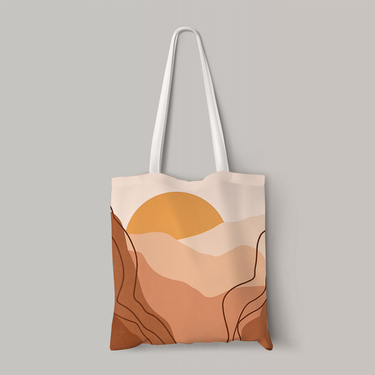Abstract Colorful Sunset Totebag
