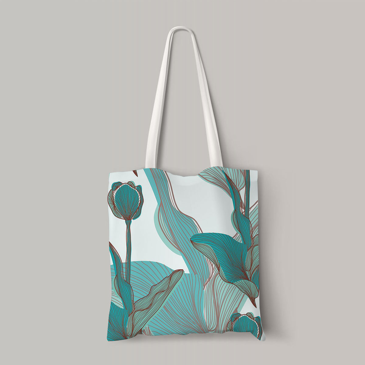 Abstract Tulip Totebag