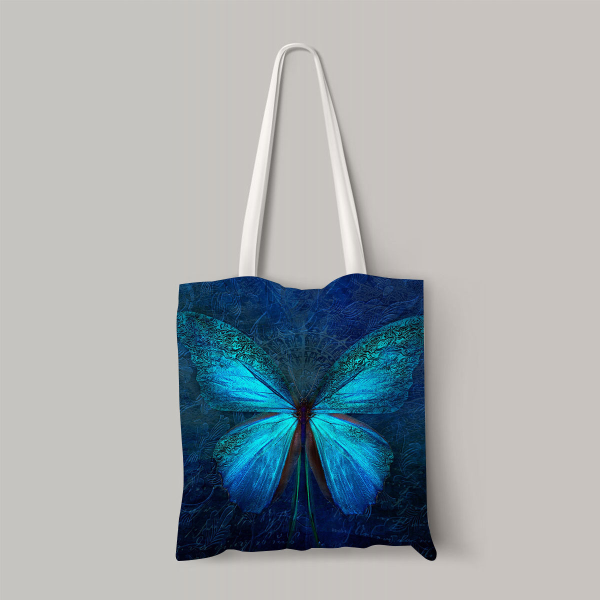 Blue Butterfly Totebag