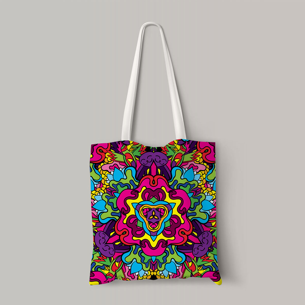 Psychedelic Hippie Totebag