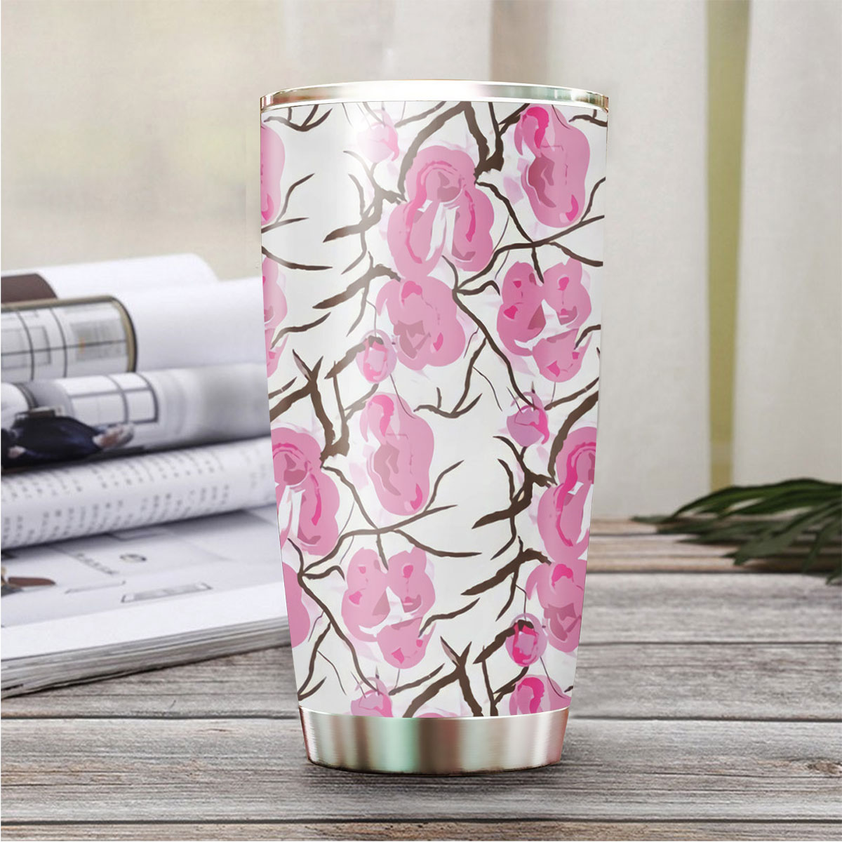 Abstract Cherry Blossom Tumbler