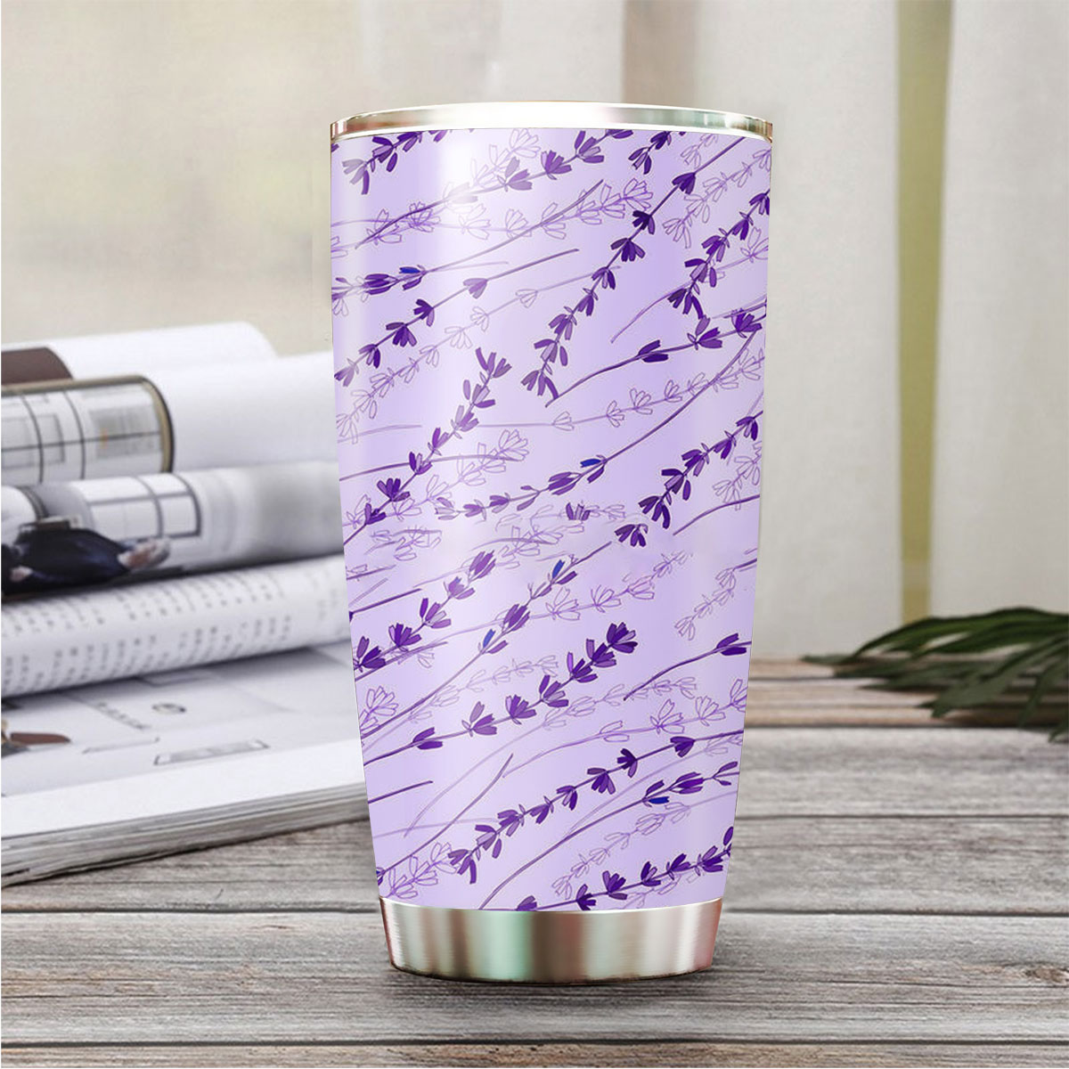 Purple Lavender 1 Tumbler