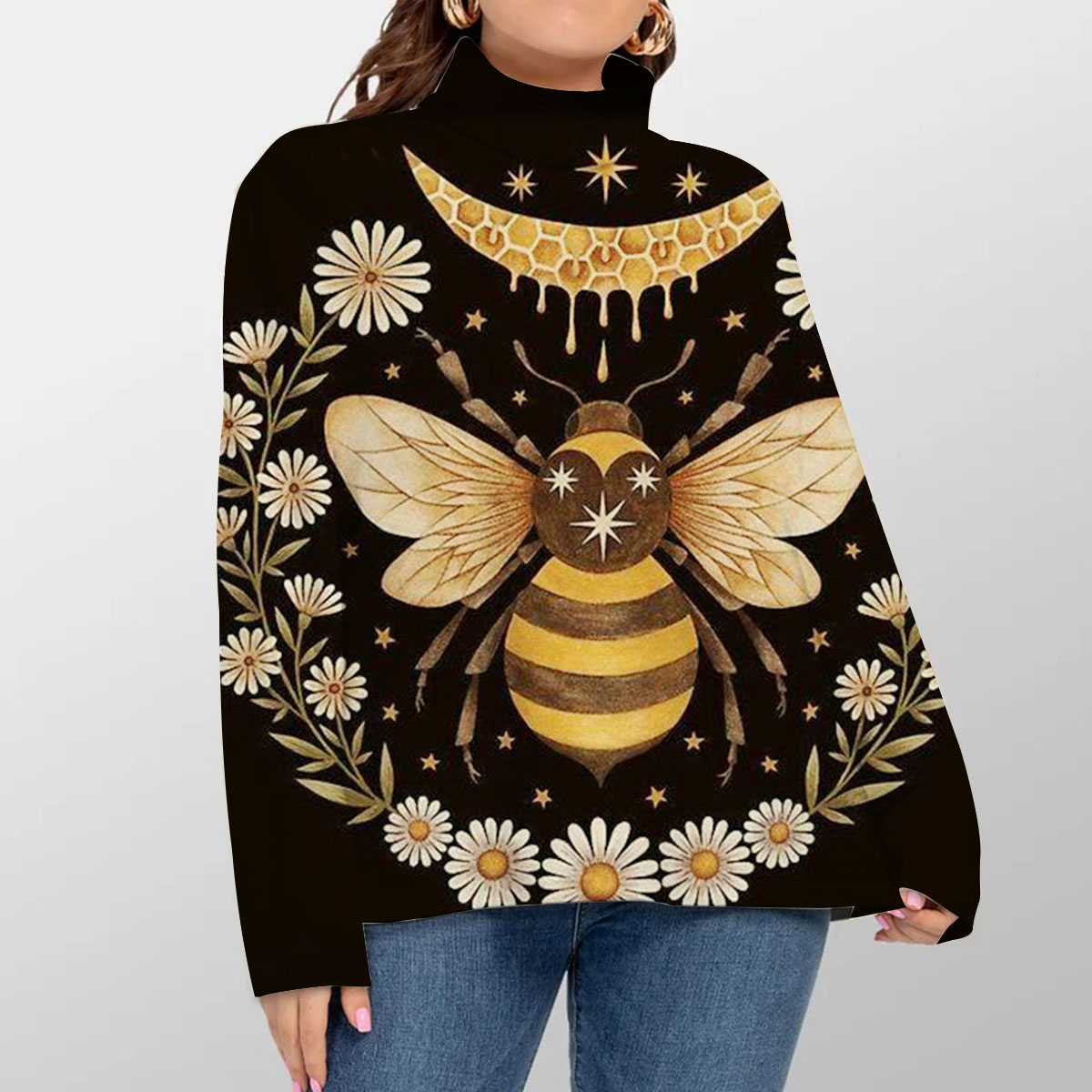 Black Bee Turtleneck Sweater