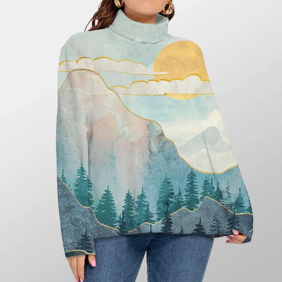 Blue Mountain Turtleneck Sweater
