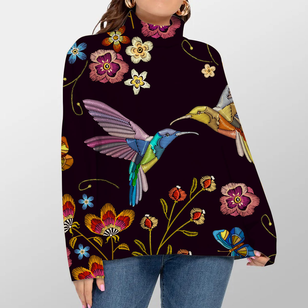 Bohemian Turtleneck Sweater