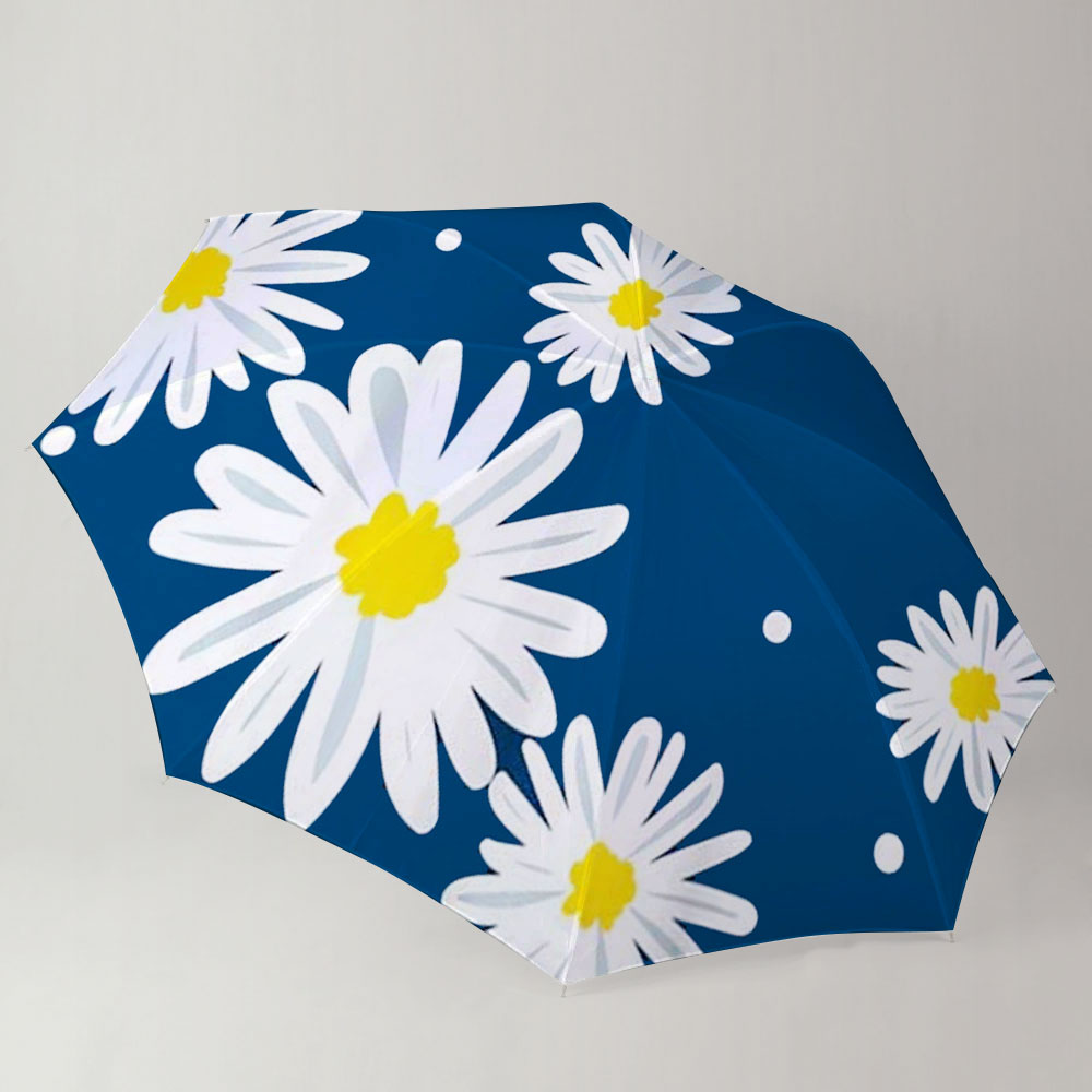 Abstract Daisy With Blue Umbrella
