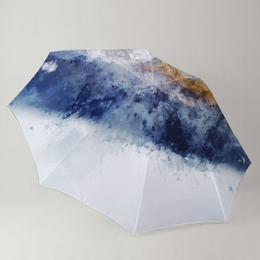 Abstract Mountain Range Umbrella