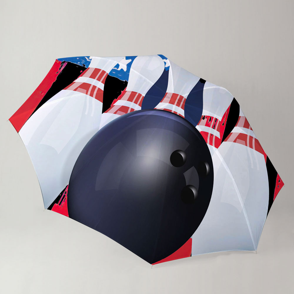American Flag Bowling Umbrella