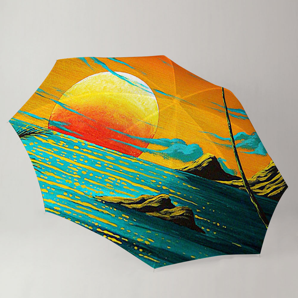 Beach Sunset Umbrella