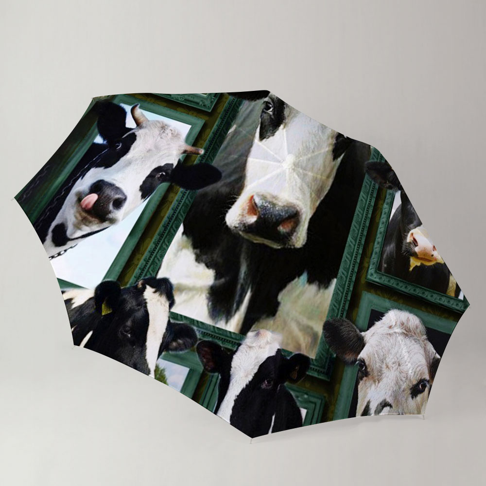 Black And White Cow Umbrella