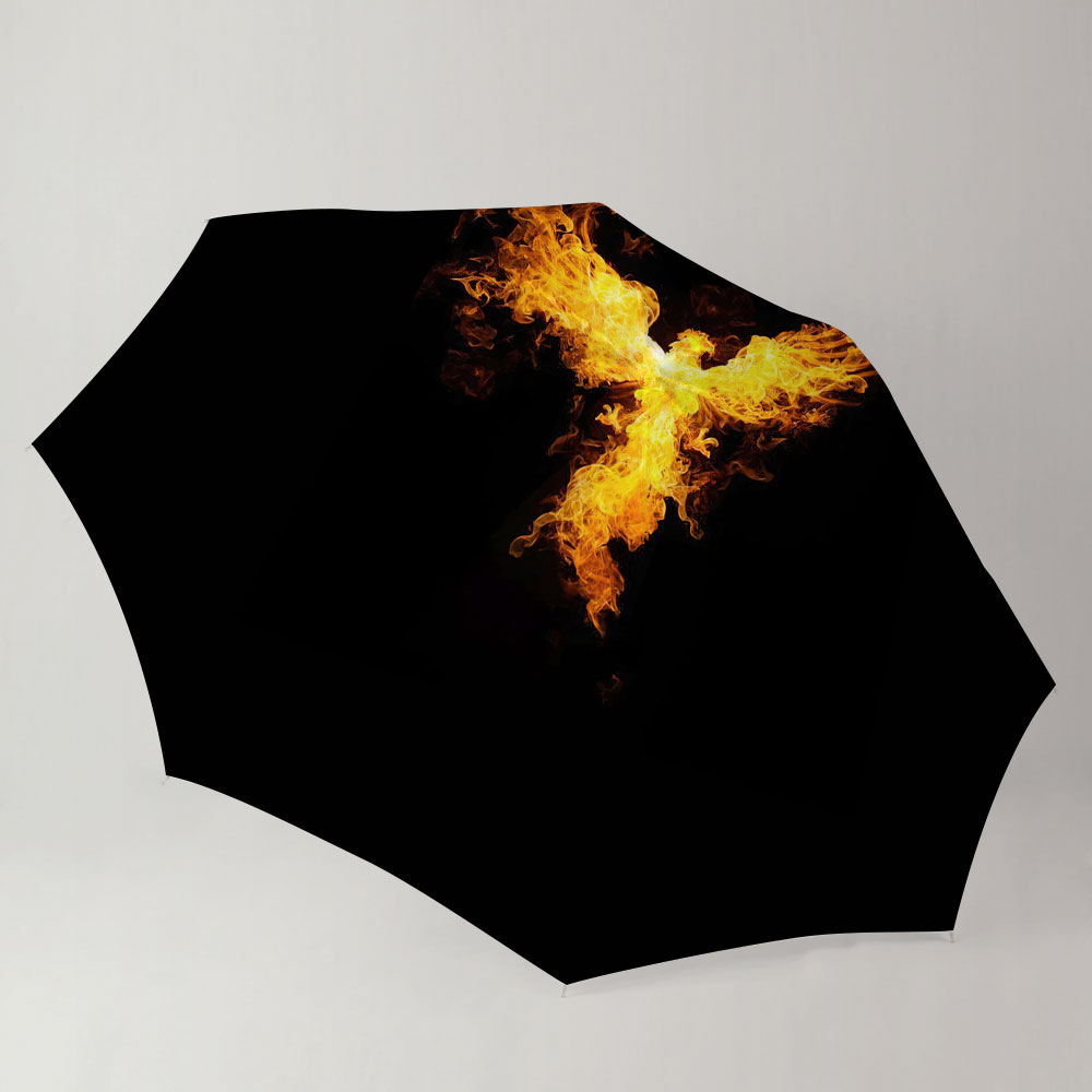 Black Fire Phoenix Umbrella