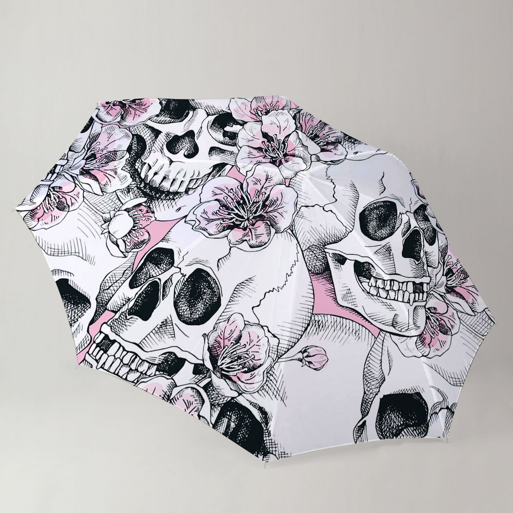 Blossom Skull Umbrella