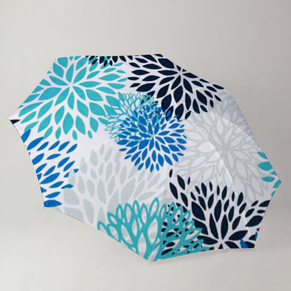 Blue Dahlia Umbrella
