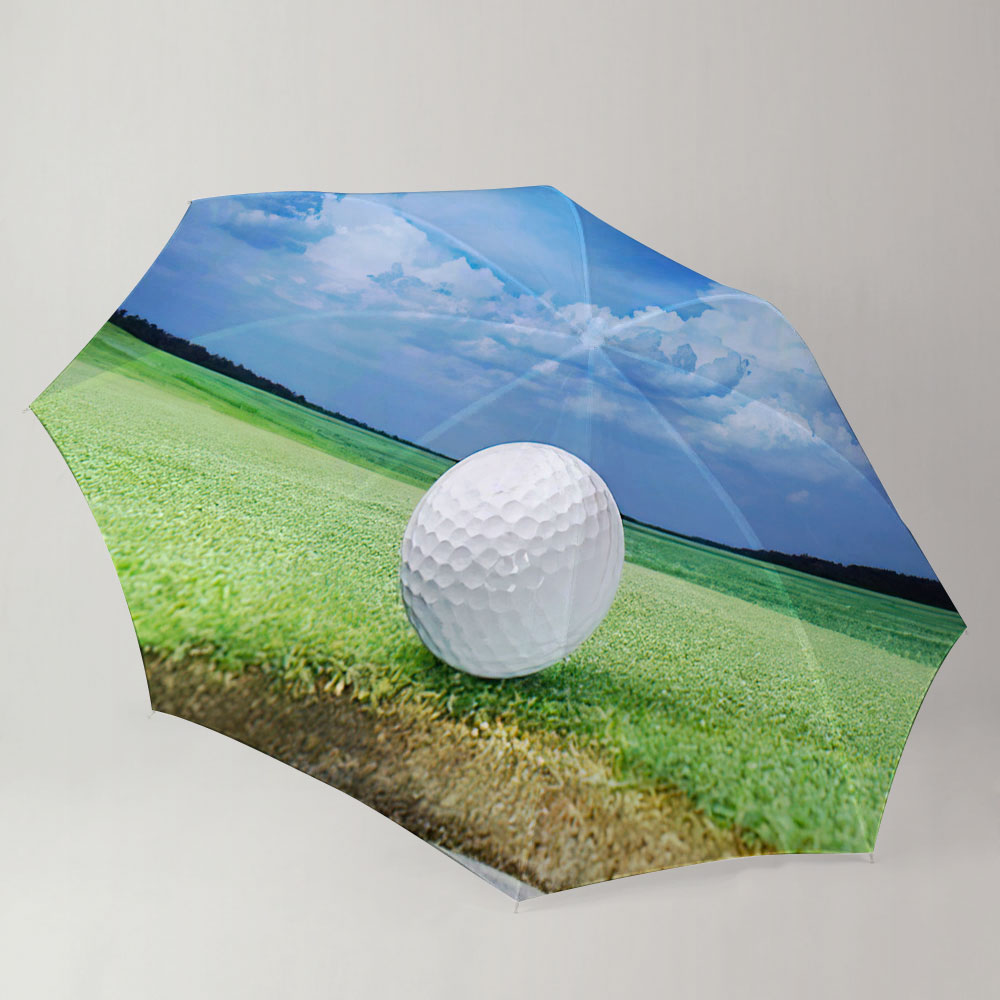 Blue Sky and Golf Umbrella