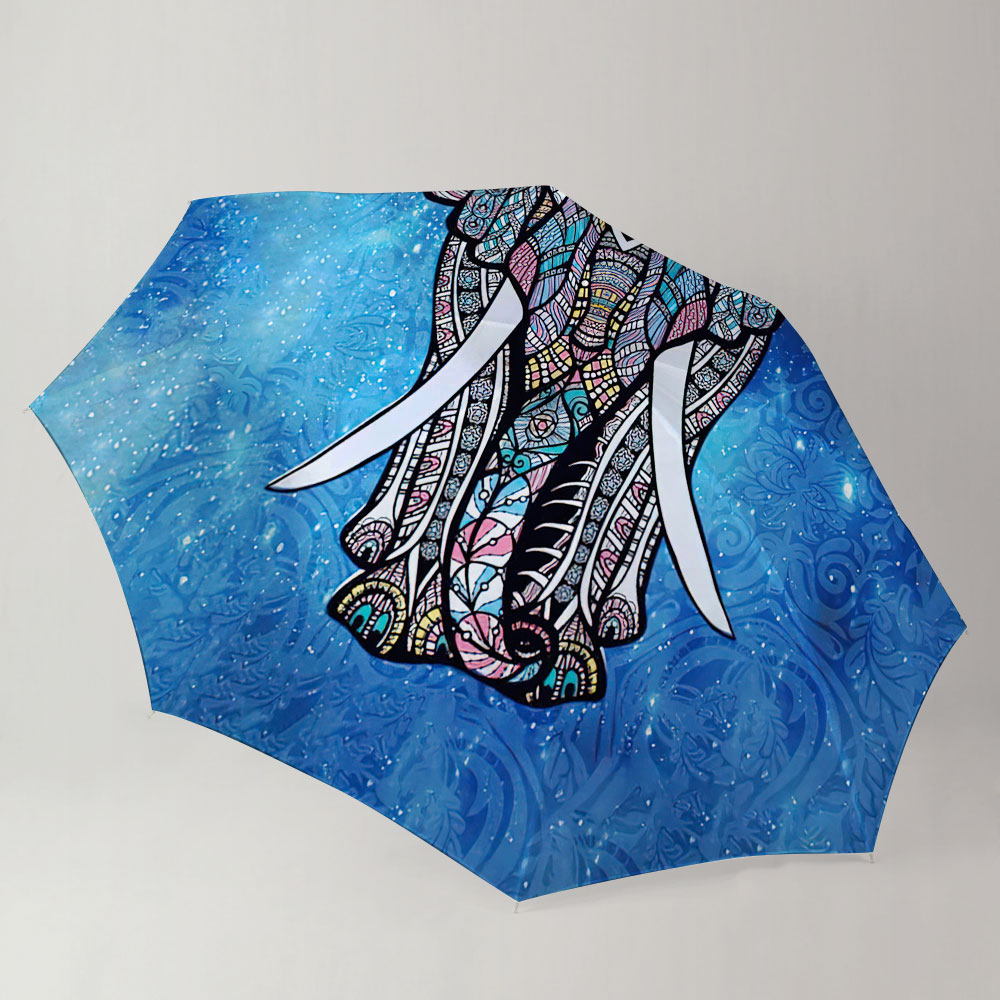 Bohemian Mandala Elephant Umbrella