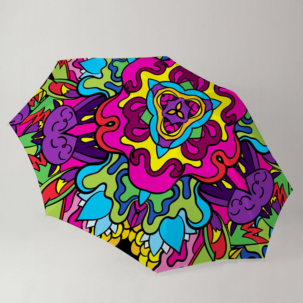 Psychedelic Hippie Umbrella