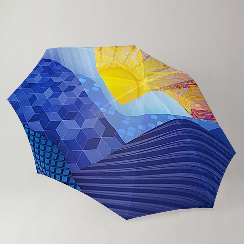 Psychedelic Sunrise Umbrella