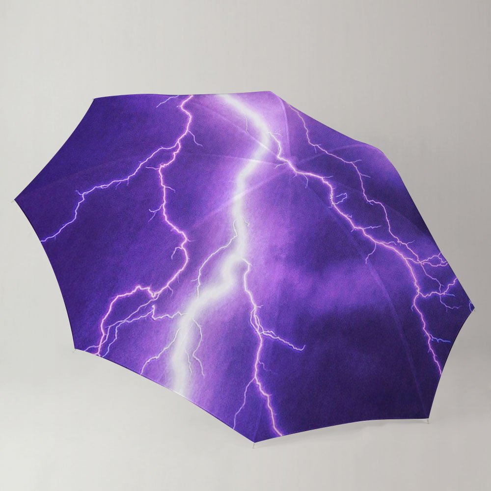 Purple Lightning Umbrella