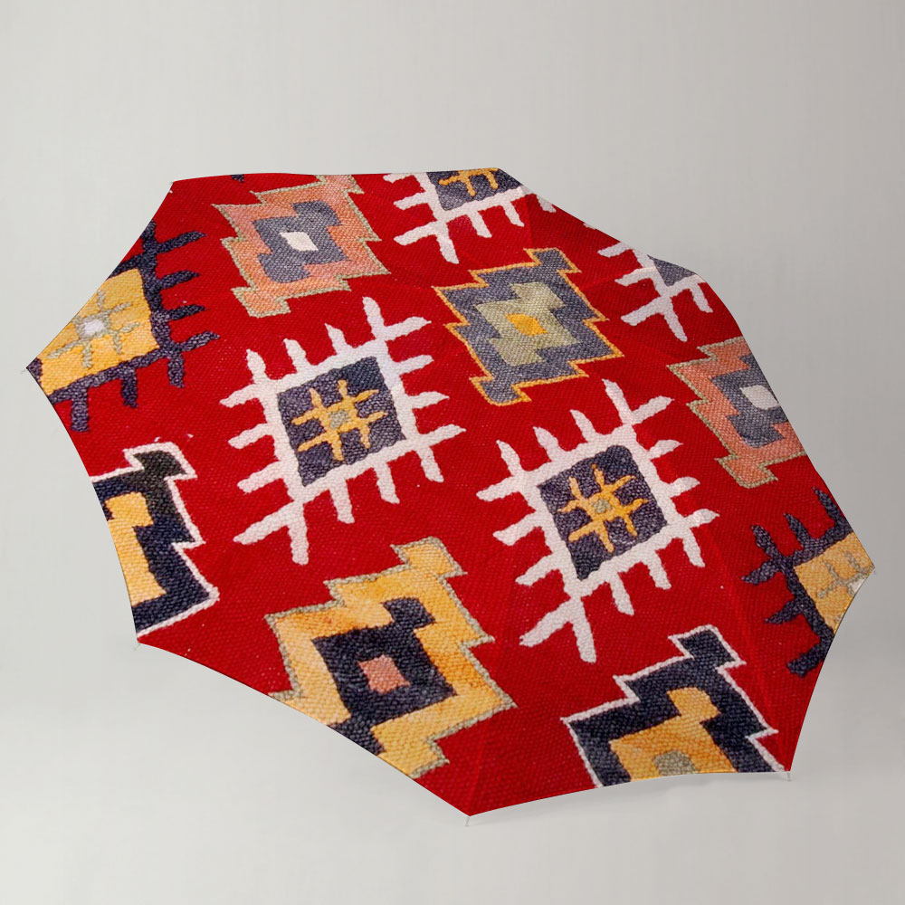 Red Native American Umbrella