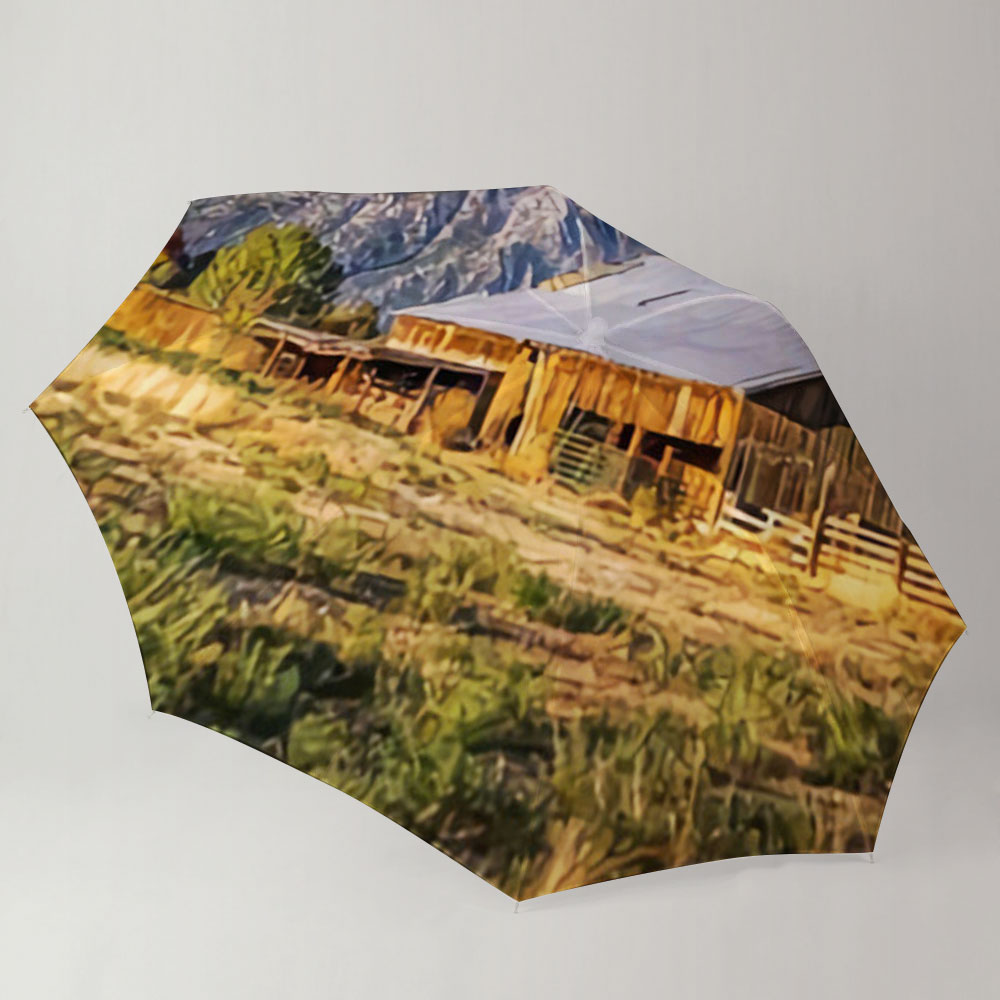 Sunset Farmhouse Umbrella