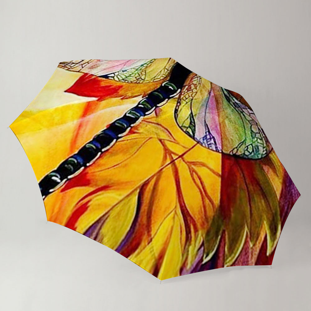 The Sunset Dragonfly Umbrella
