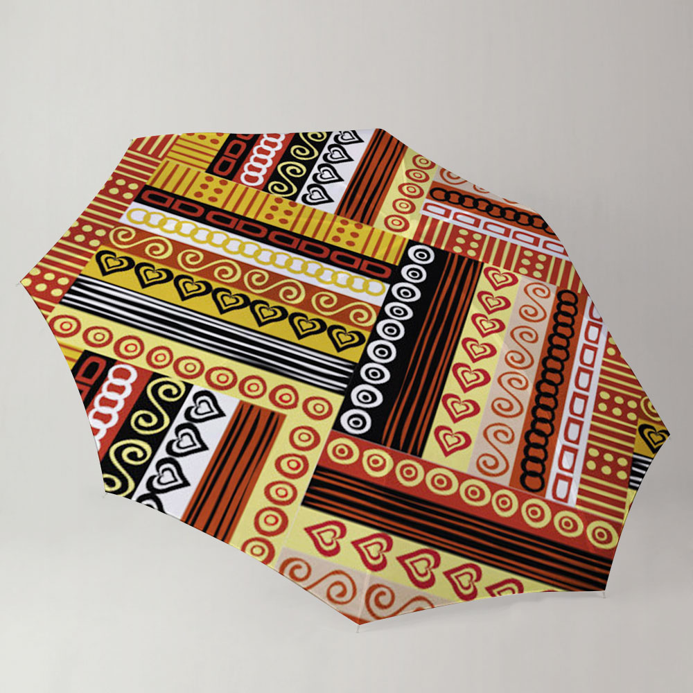 Traditional African Oriental Motifs Umbrella