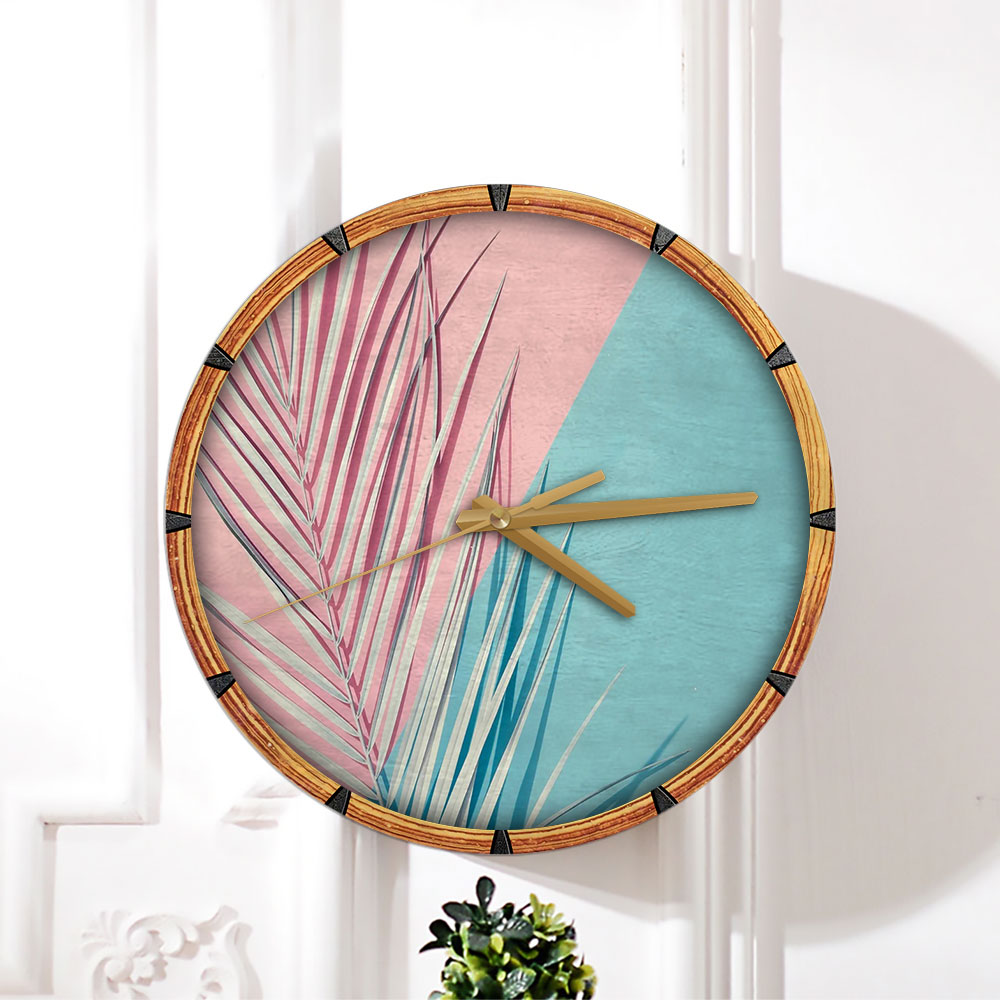 Abstract Flower Wall Clock