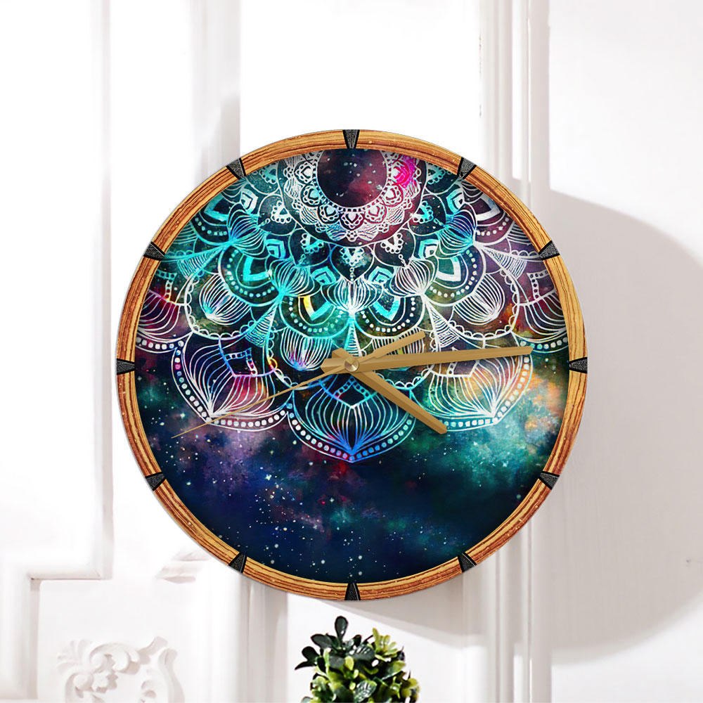 Abstract Psychedelic Mandala Wall Clock