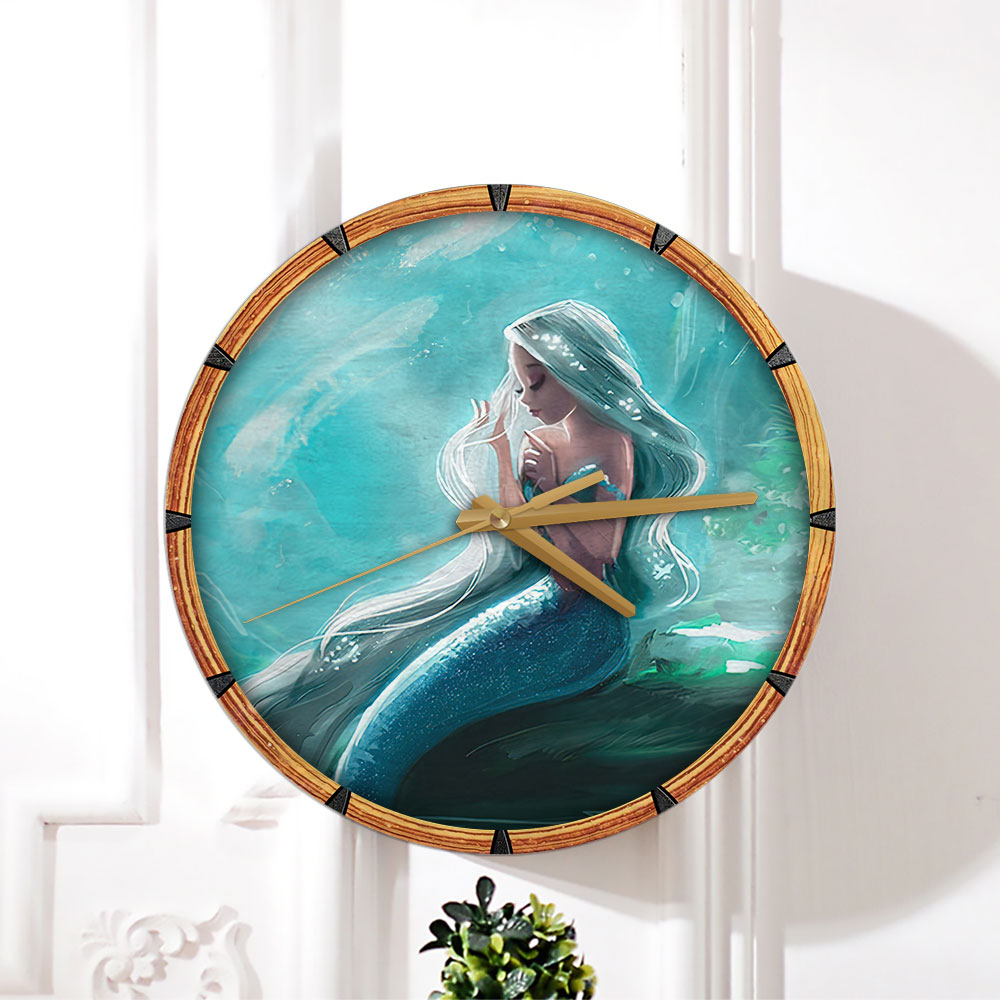 Beautiful Mermaid Wall Clock
