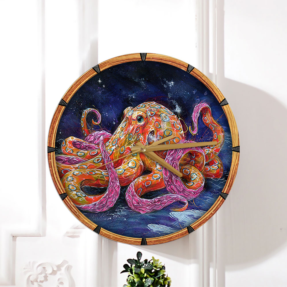 Beautiful Octopus Wall Clock