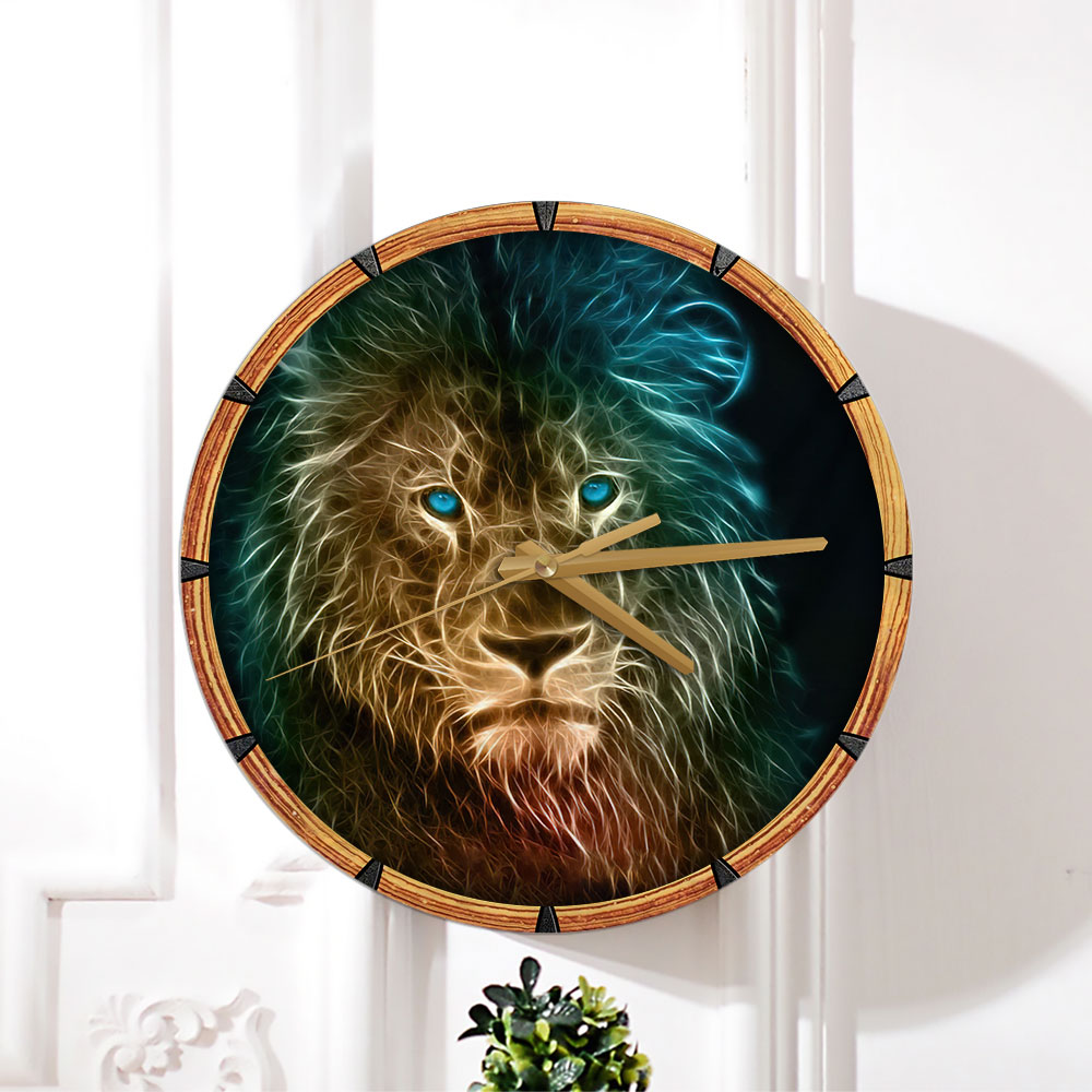 Black Lion Wall Clock