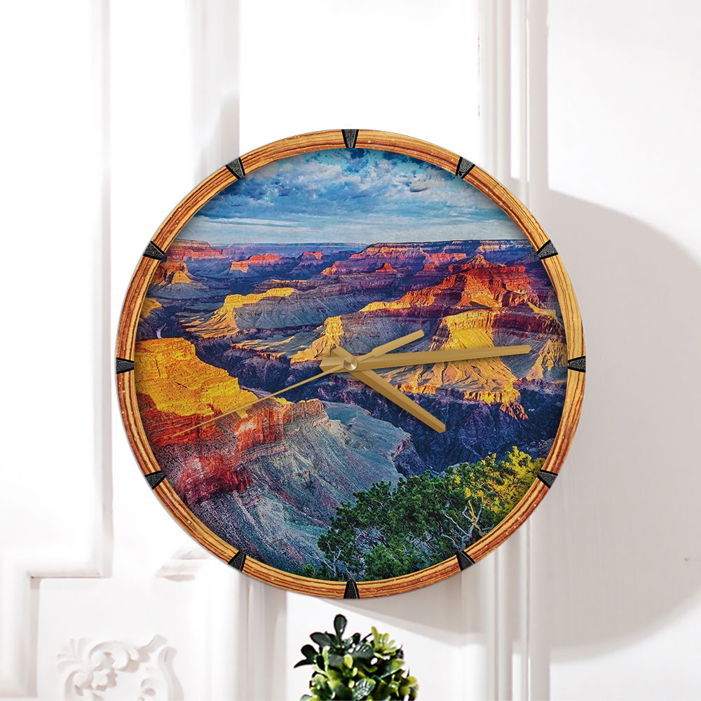 Sunset Canyon Wall Clock