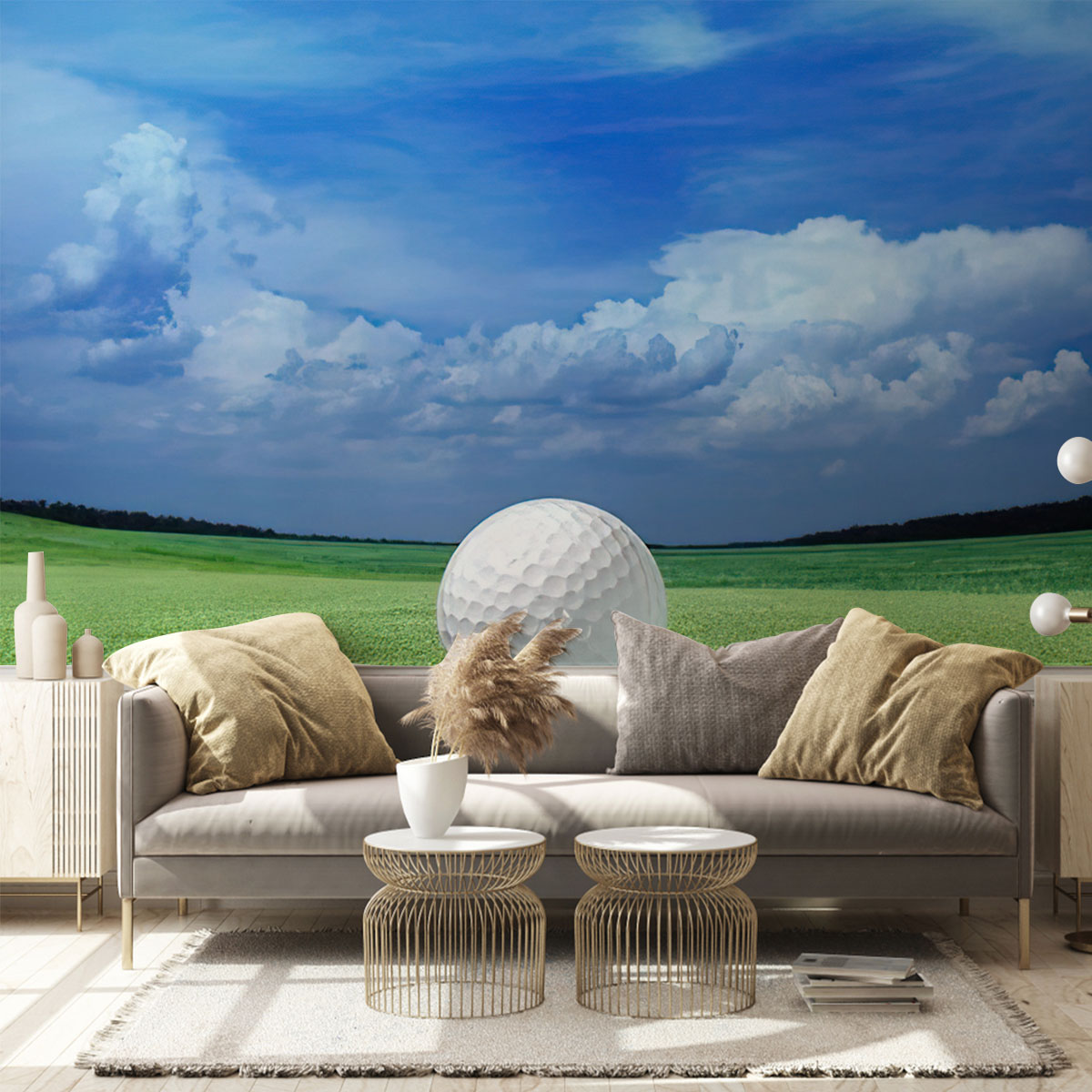 Blue Sky and Golf Wall Mural