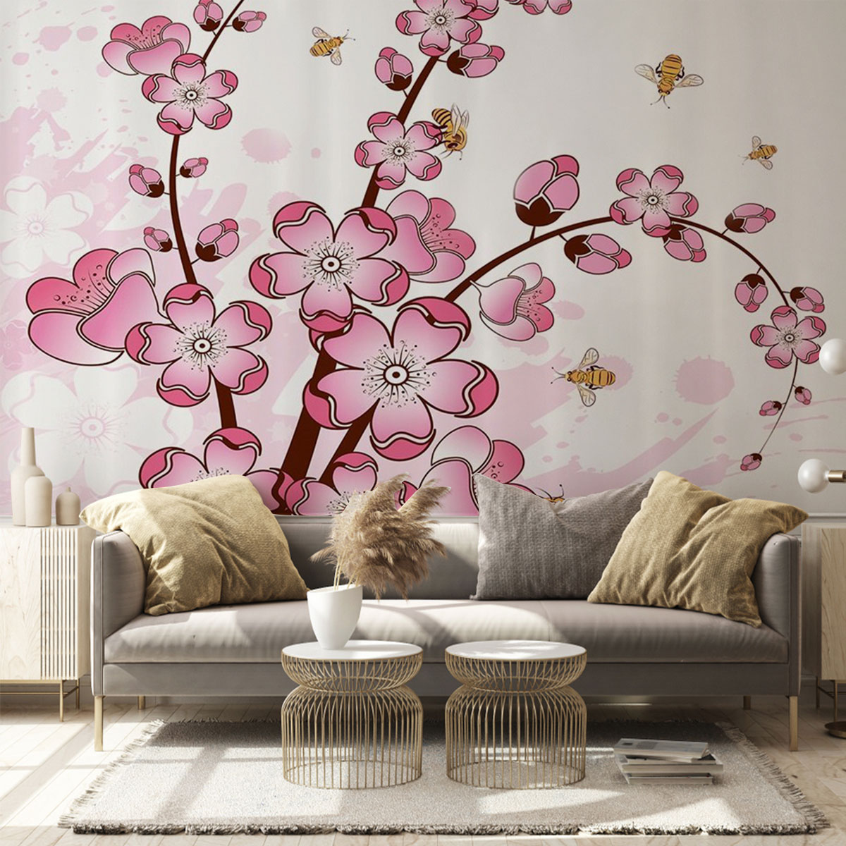 Pretty Cherry Blossom Wall Mural