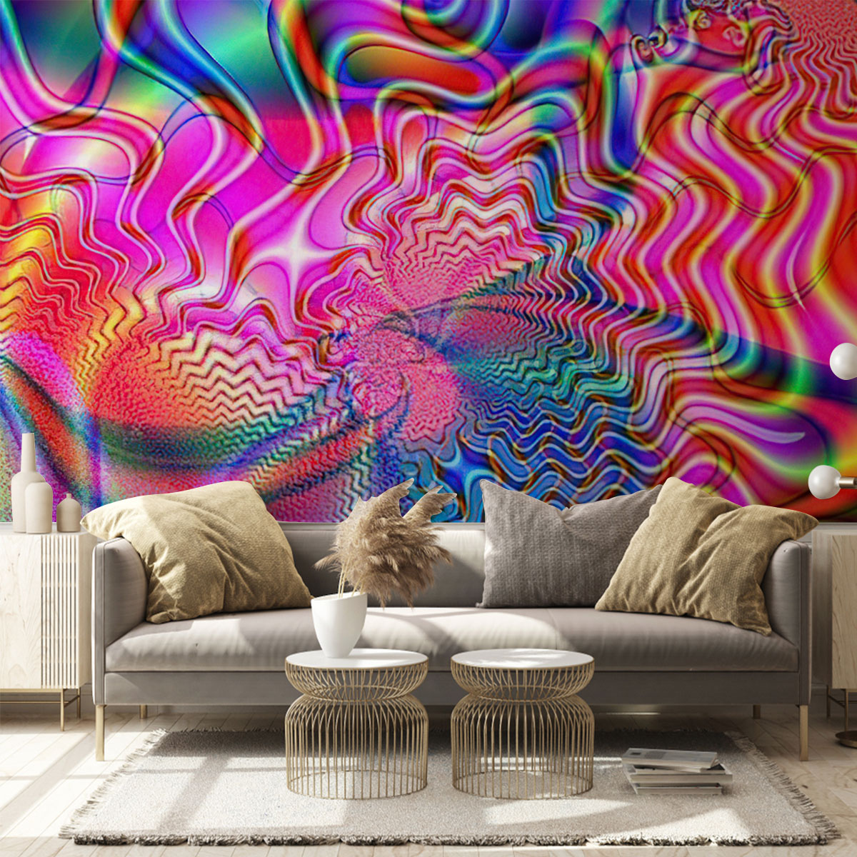 Psychedelia Hippie Wall Mural