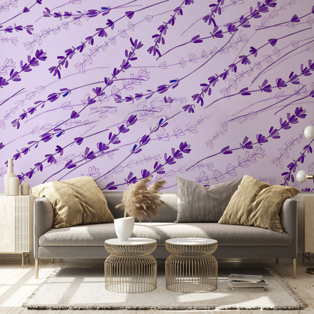 Purple Lavender 1 Wall Mural