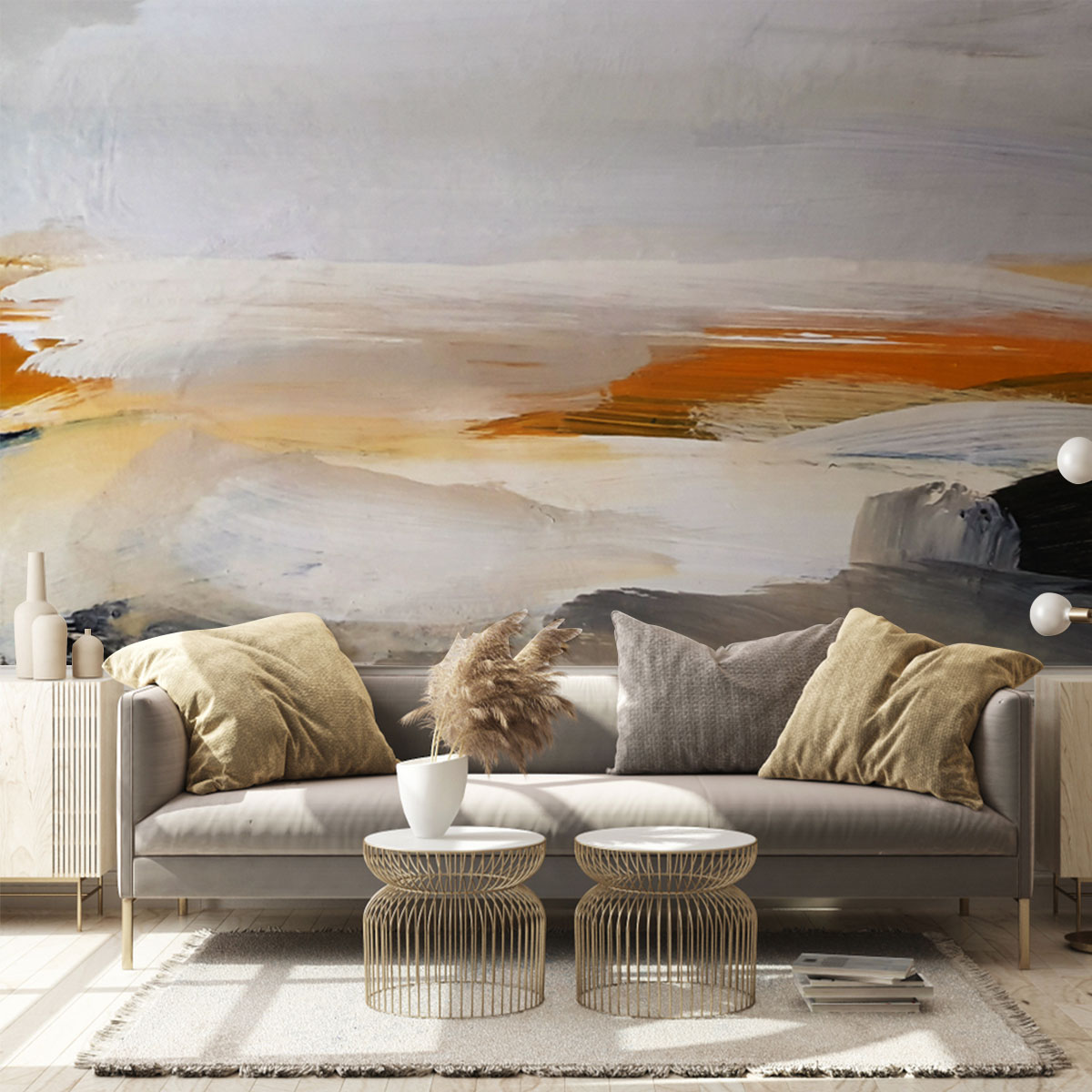 Sunset Abstract Wall Mural
