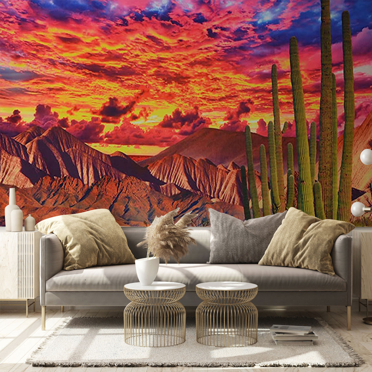 Sunset Desert Wall Mural