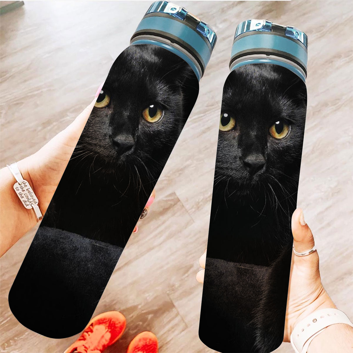Black Cat Tracker Bottle