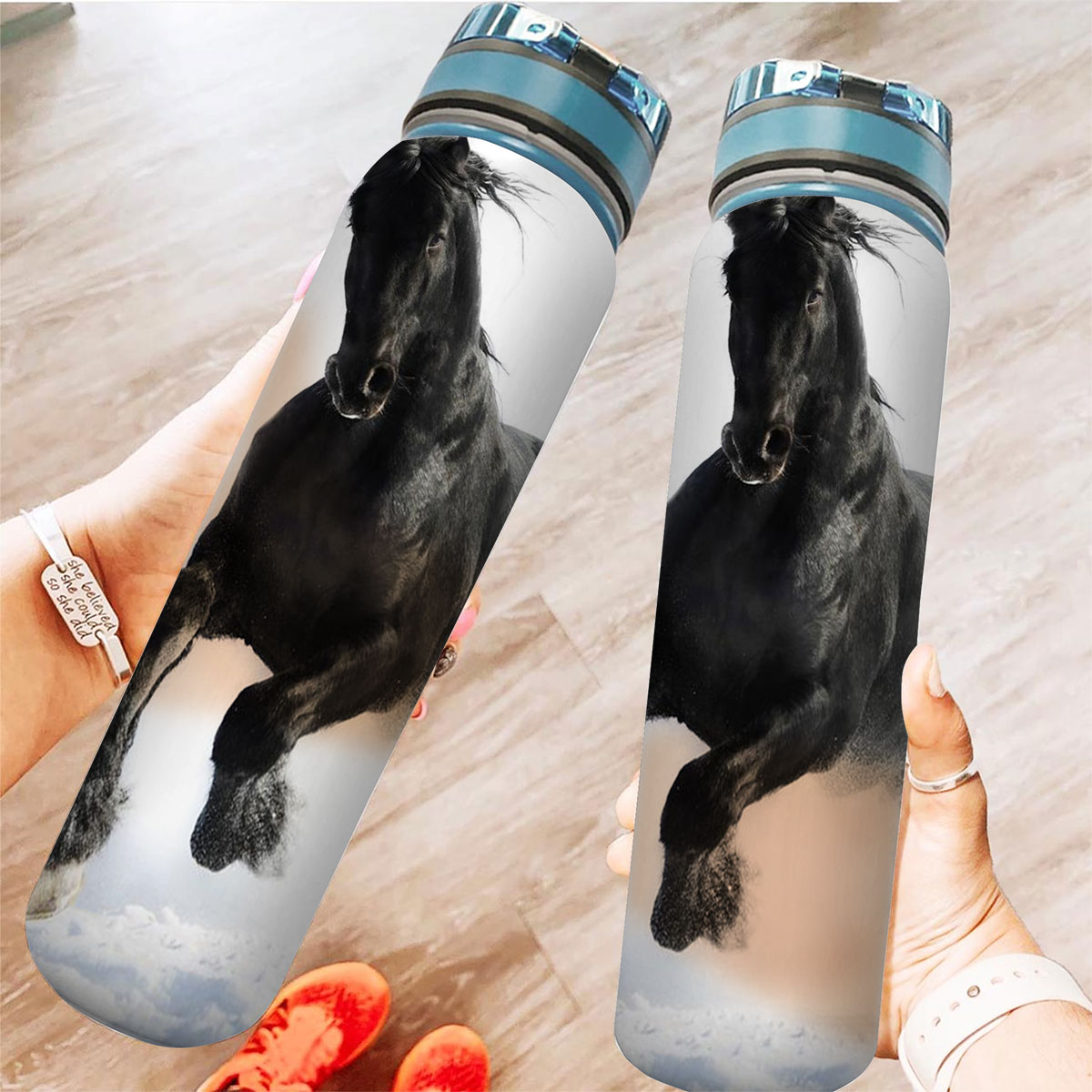 Black Horse Tracker Bottle