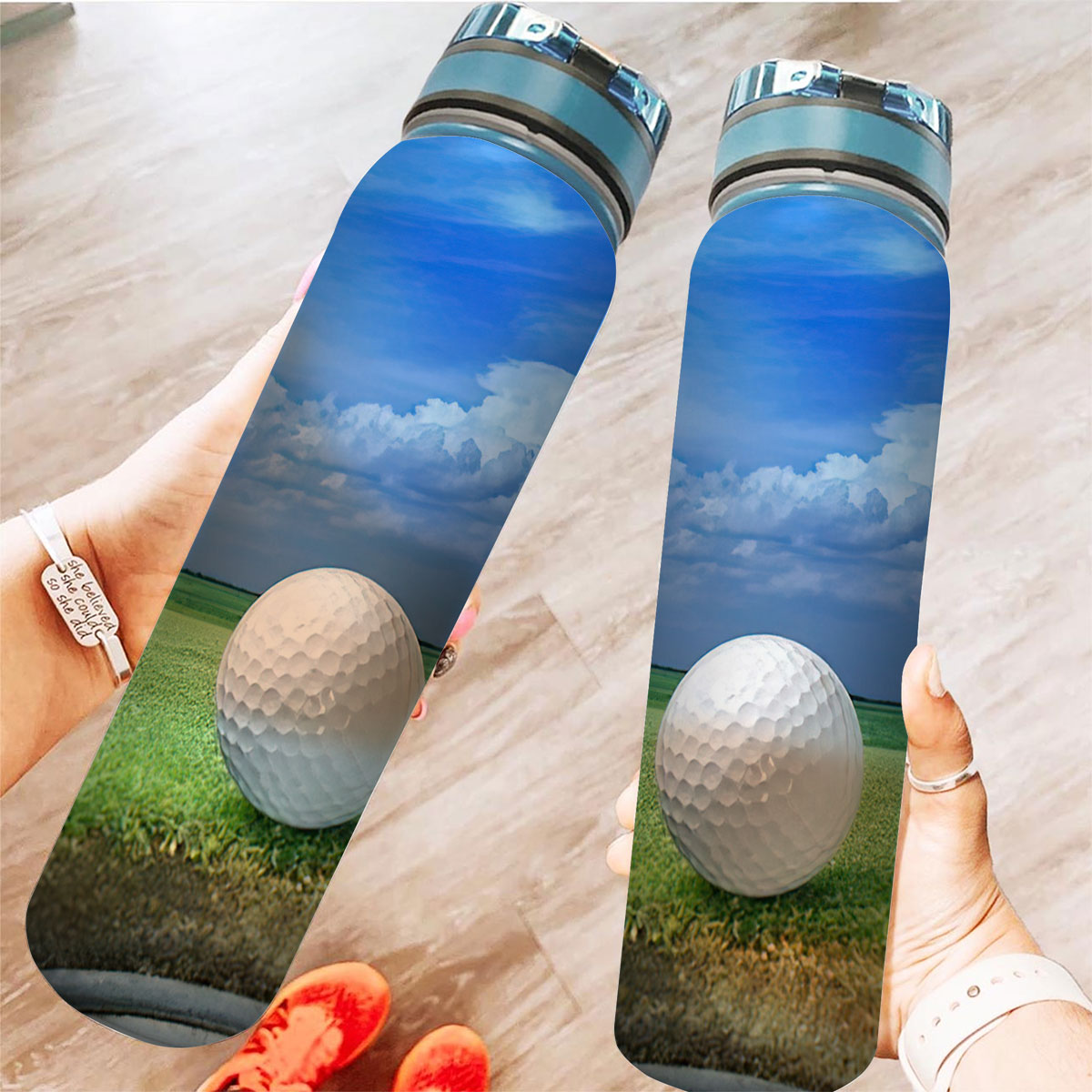 Blue Sky and Golf Tracker Bottle