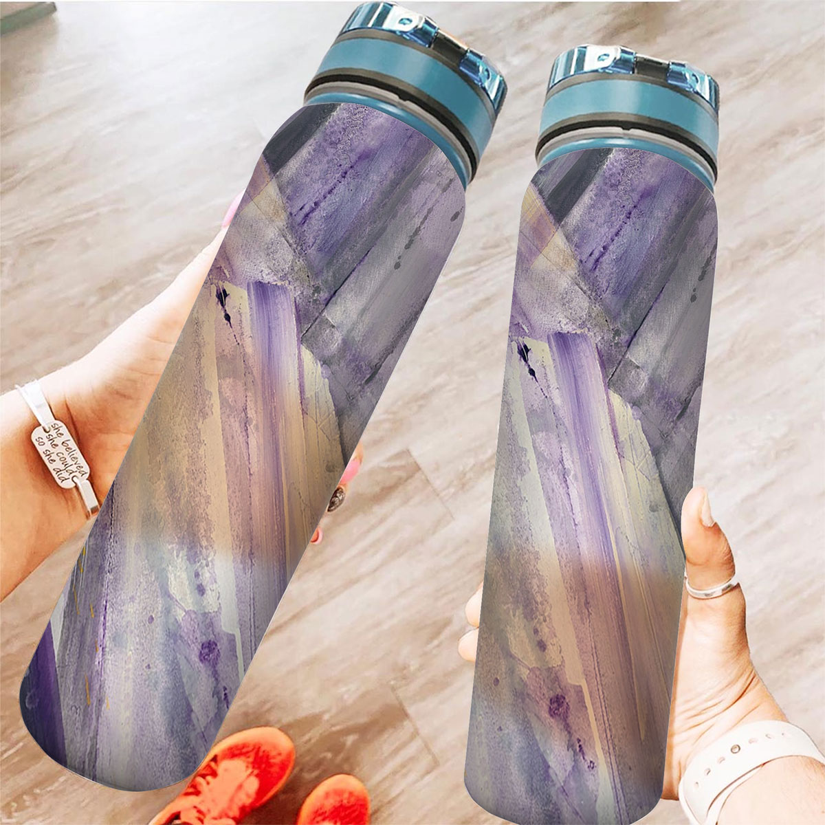 Purple Glacier Tracker Bottle