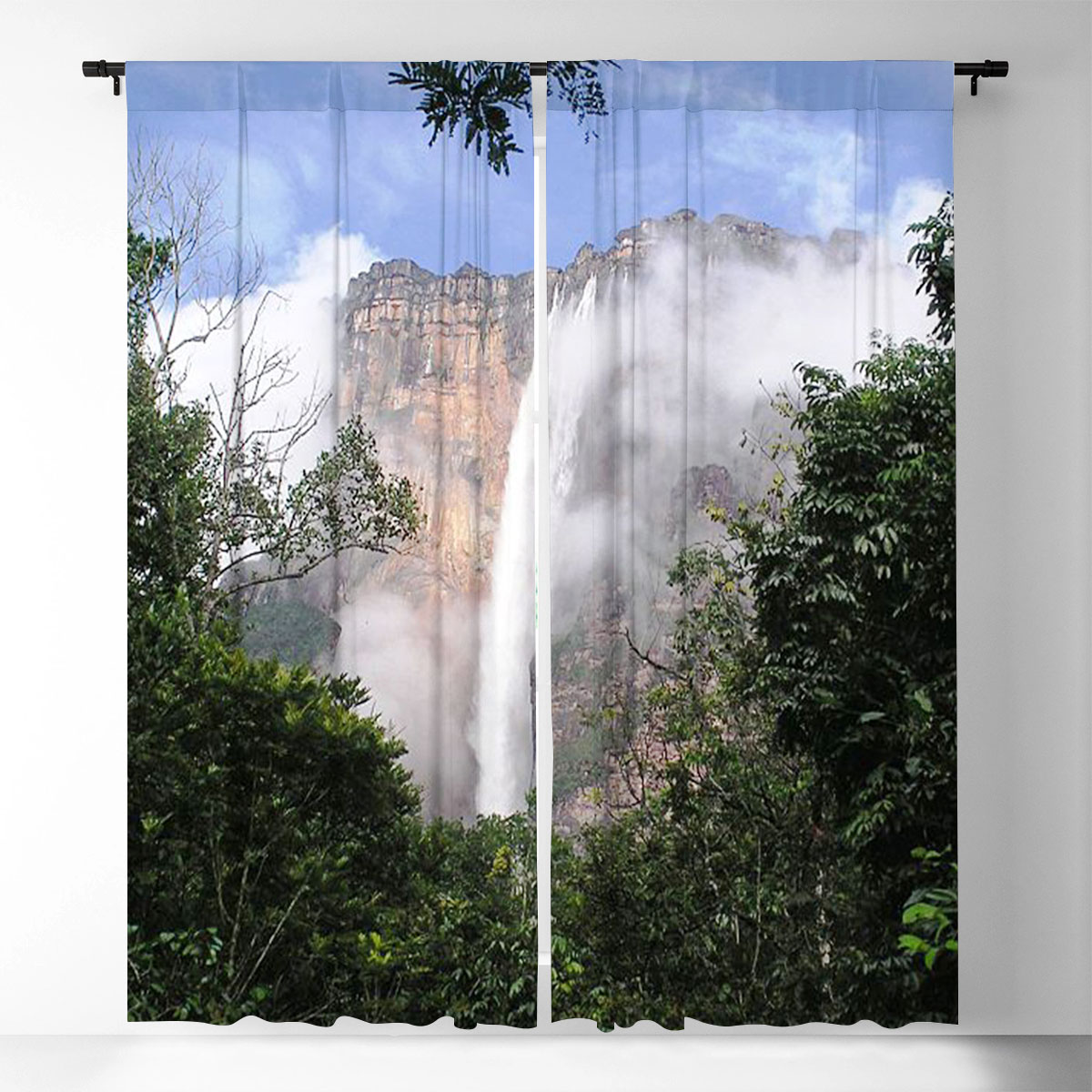 Angel Falls Glossy Window Curtain