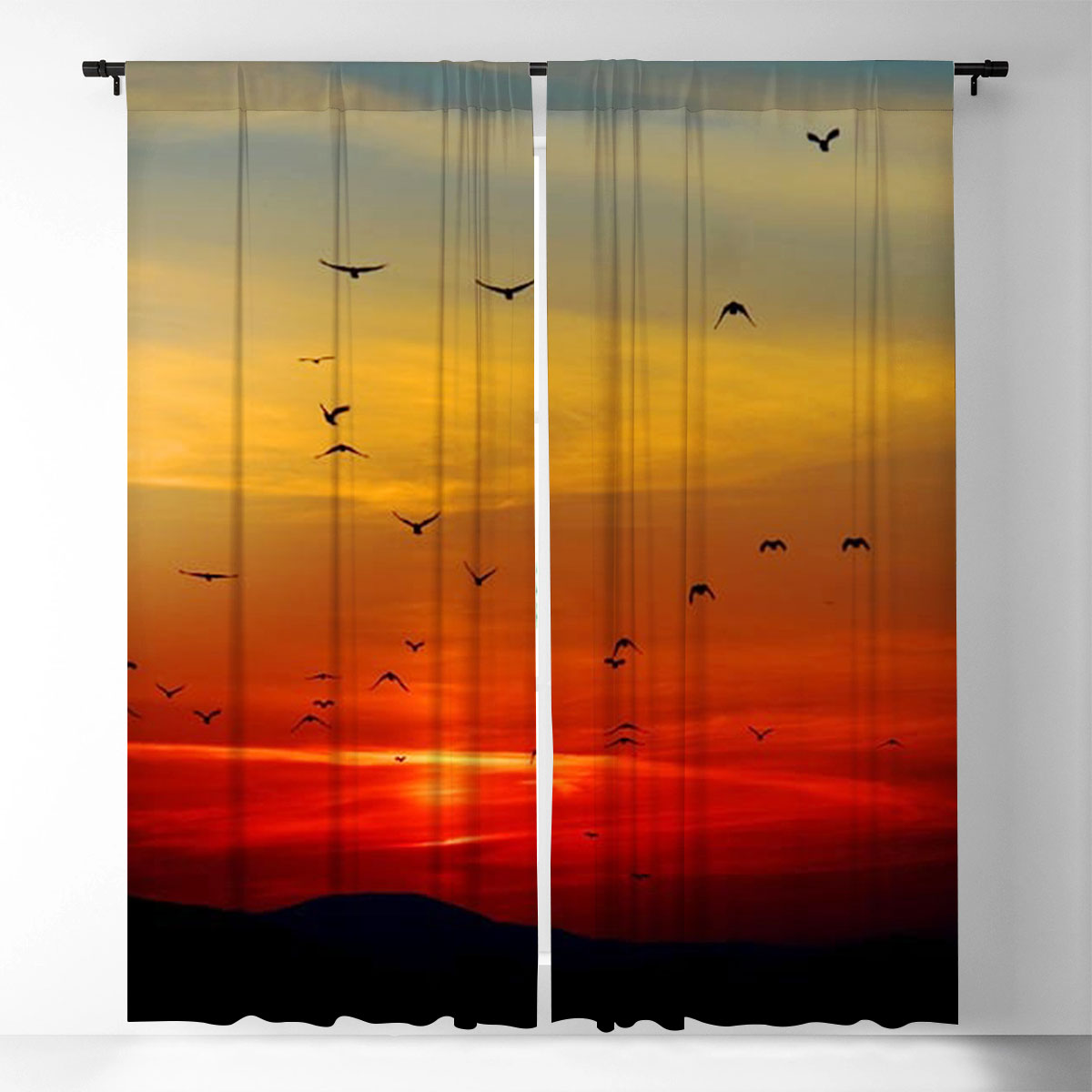 Beautiful Sunrise Window Curtain