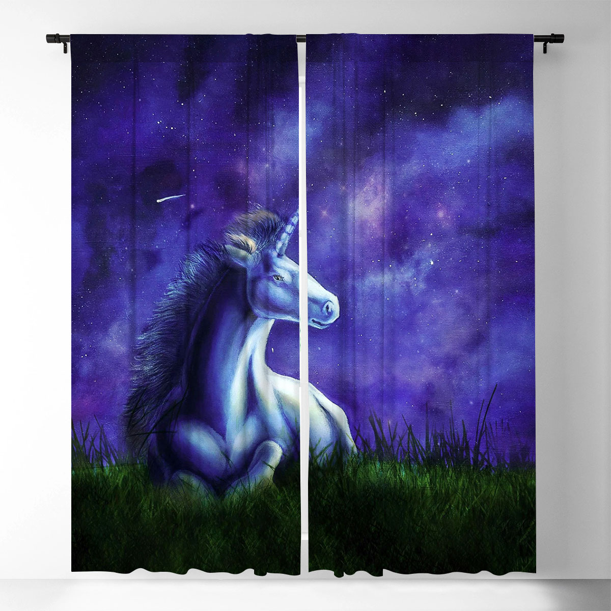 Beautiful Unicorns Window Curtain