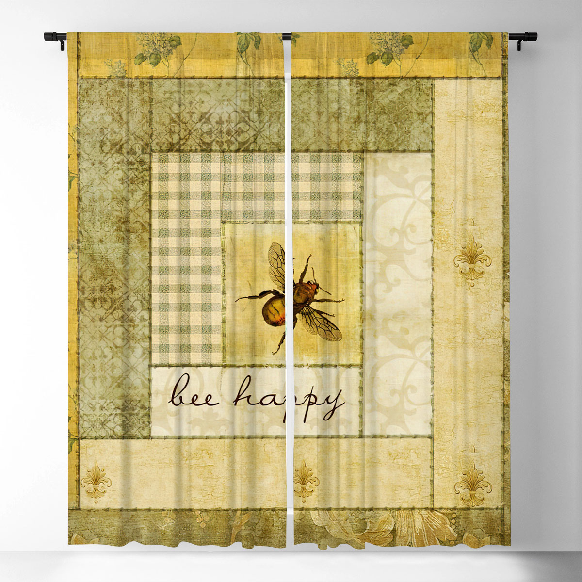 Bee Happy Window Curtain