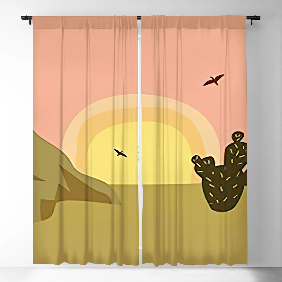 Boho Desert Window Curtain
