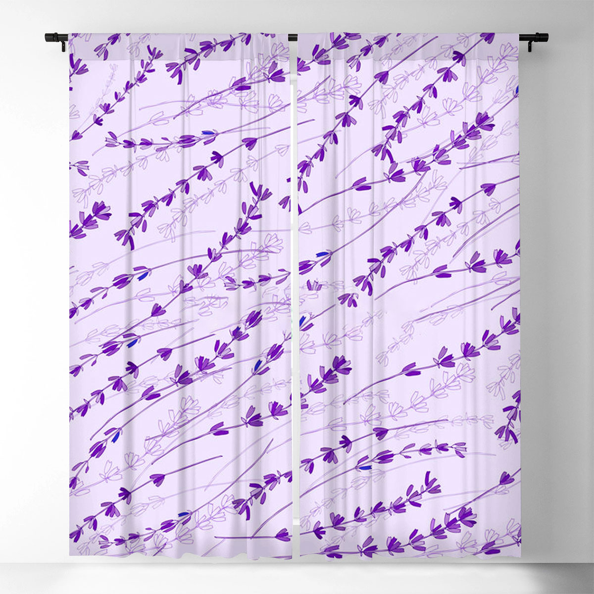 Purple Lavender 1 Window Curtain