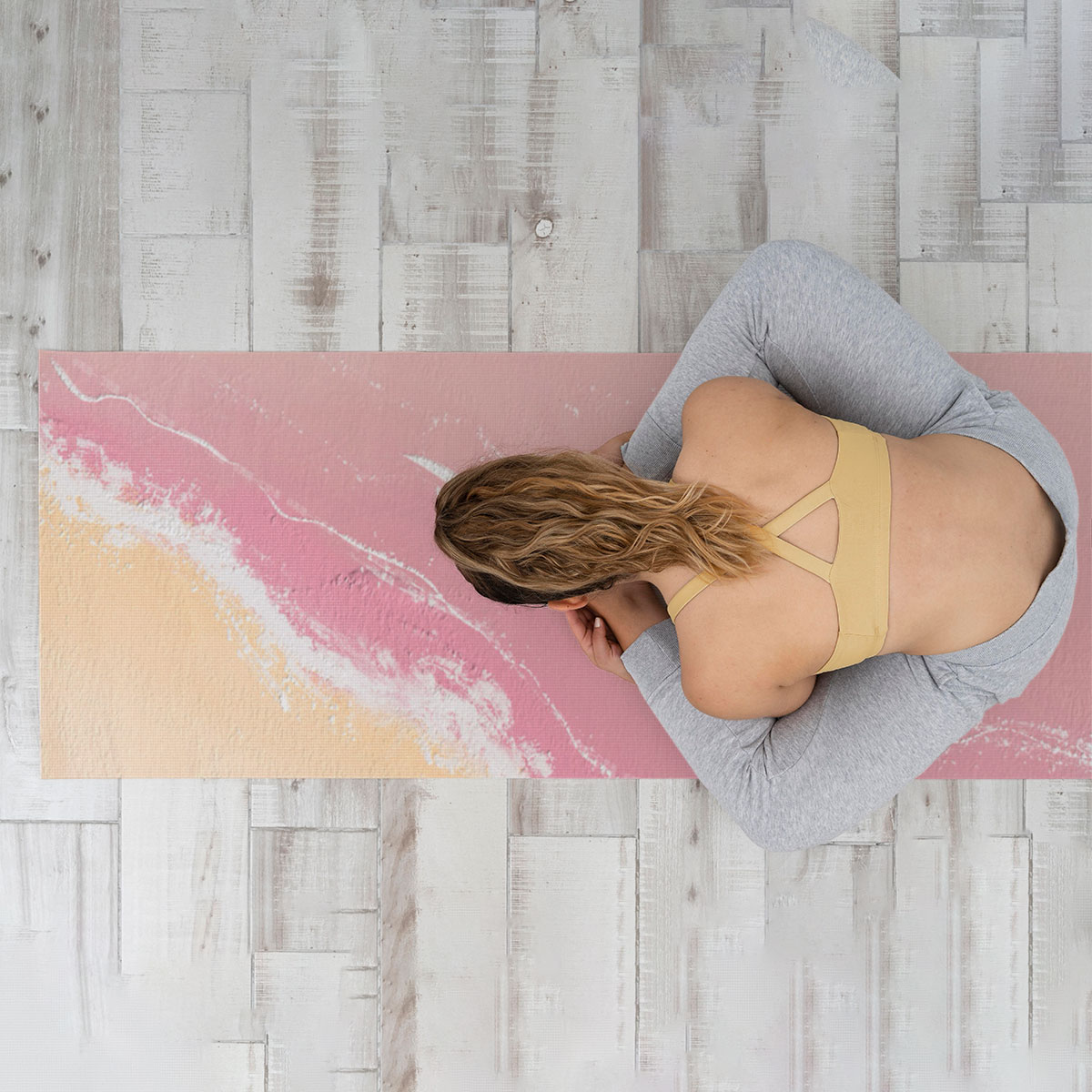 Abstract Sunset Yoga Mat