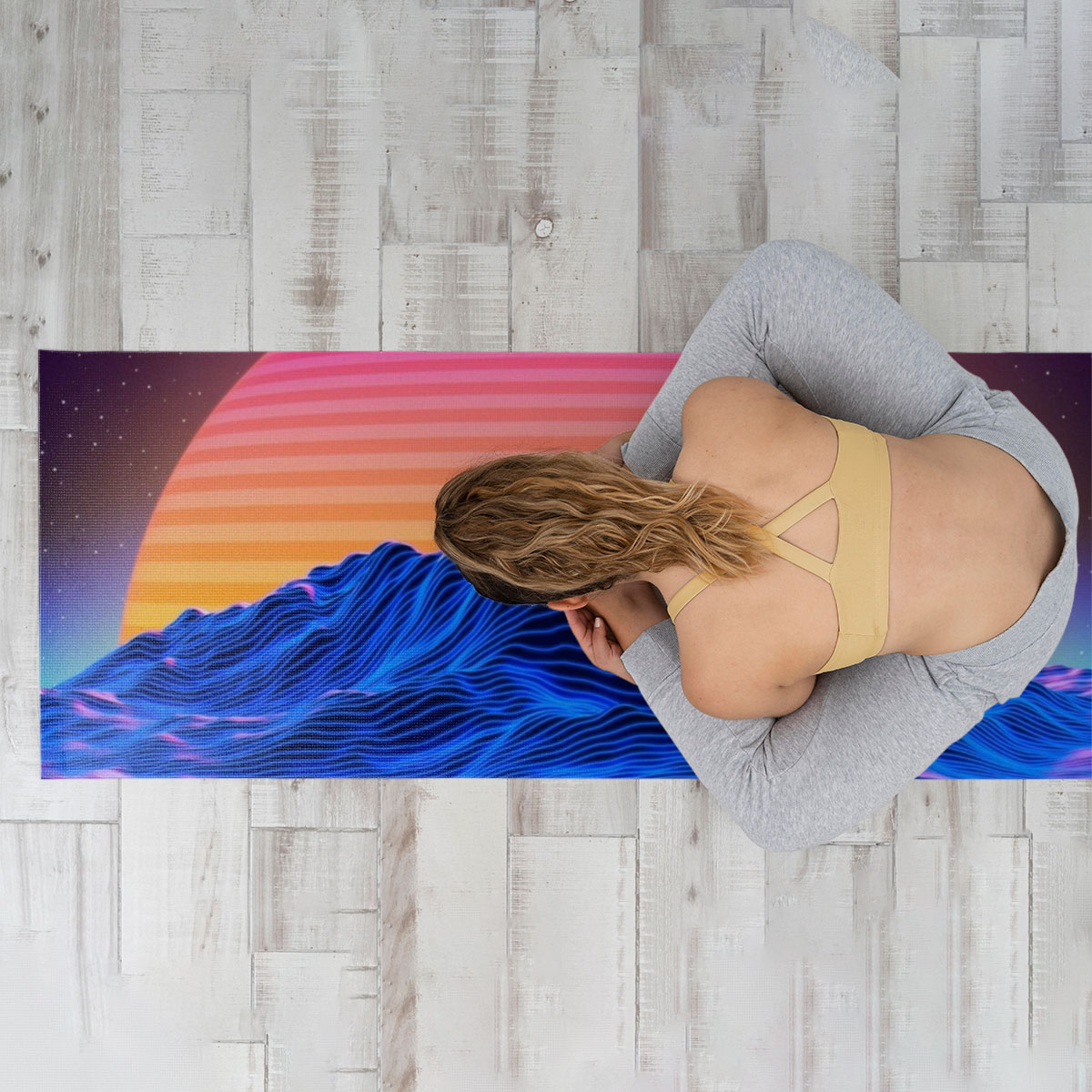 Aesthetic Sunset Yoga Mat